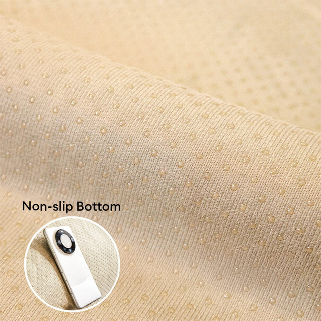 Warm Plush Curved Jacquard Non-Slip Sofa Protector Cover