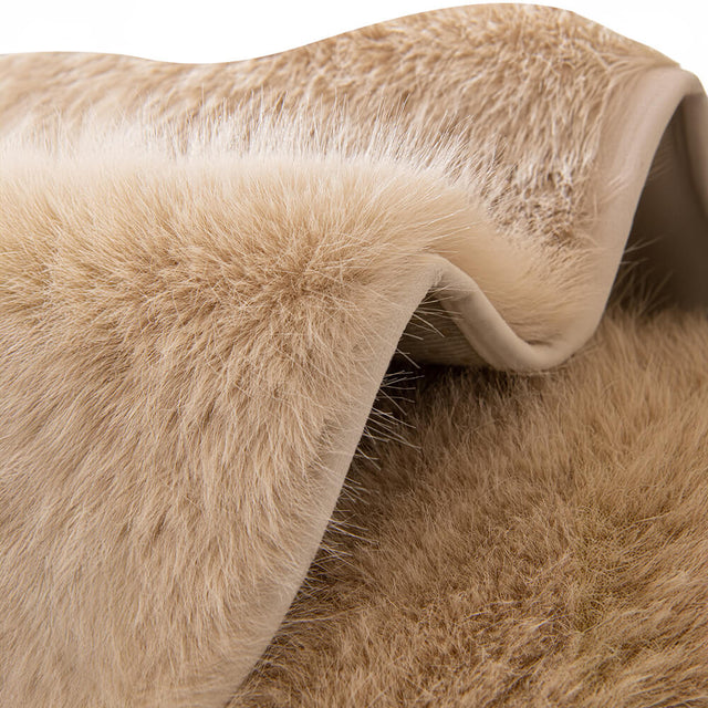Warm Thick Faux Fur Sofa Protector Non-Slip Couch Cover