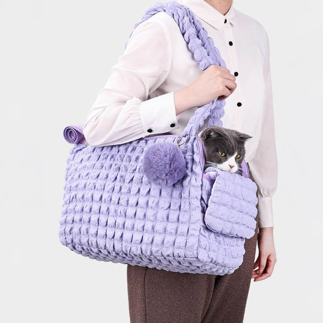 Lightweight Pet Shoulder Bag – Soft, Breathable, and Travel-Friendly