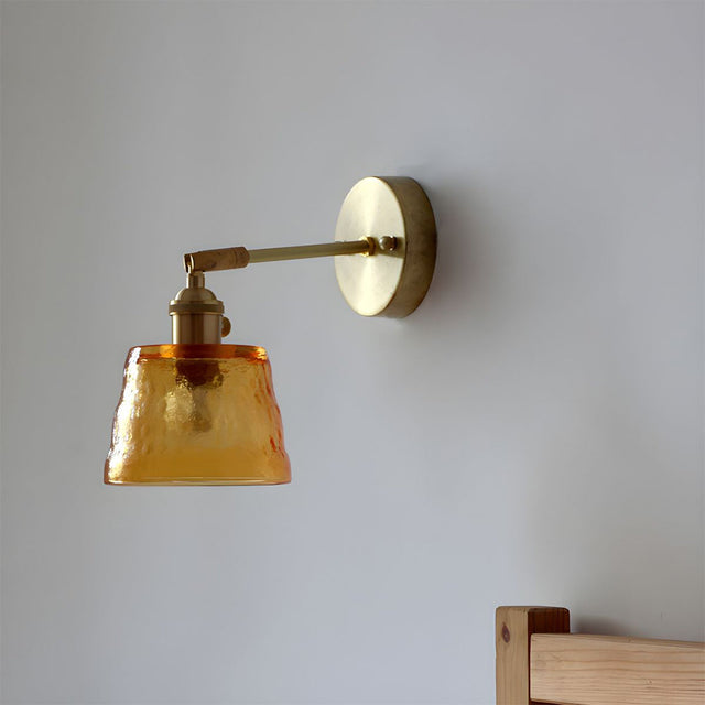 1-Bulb Adjustable Glass Wall Sconce 11