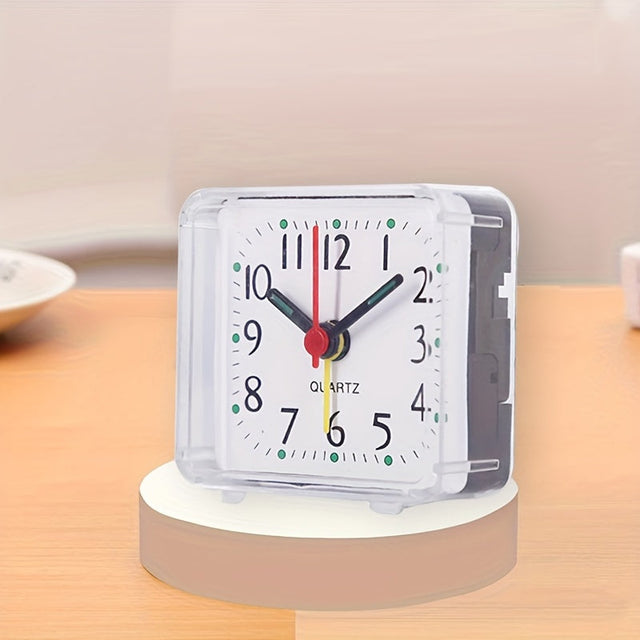 Simple White Square Alarm Clock
