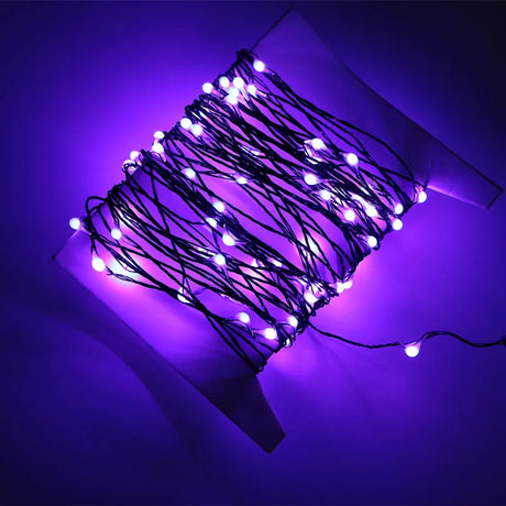 10M 100 LED Outdoor Fairy Lights in Orange and Purple – Waterproof Halloween String Lights for Indoor and Outdoor Decoration 3