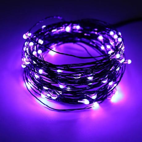 10M 100 LED Outdoor Fairy Lights in Orange and Purple – Waterproof Halloween String Lights for Indoor and Outdoor Decoration 5