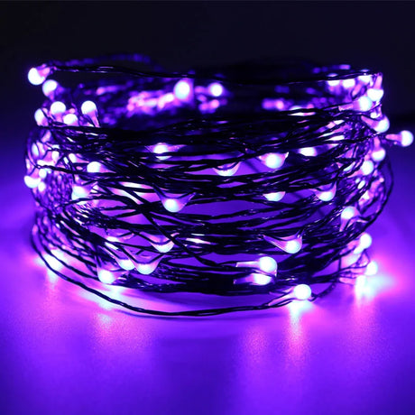 10M 100 LED Outdoor Fairy Lights in Orange and Purple – Waterproof Halloween String Lights for Indoor and Outdoor Decoration 6