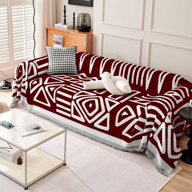 Geometric Bohemian Style Sofa Cover - Modern, Stylish & Durable Sofa Protection