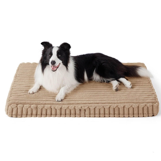 Faux Rabbit Fur Orthopedic Pet Bed Ultra Soft Warm Supportive