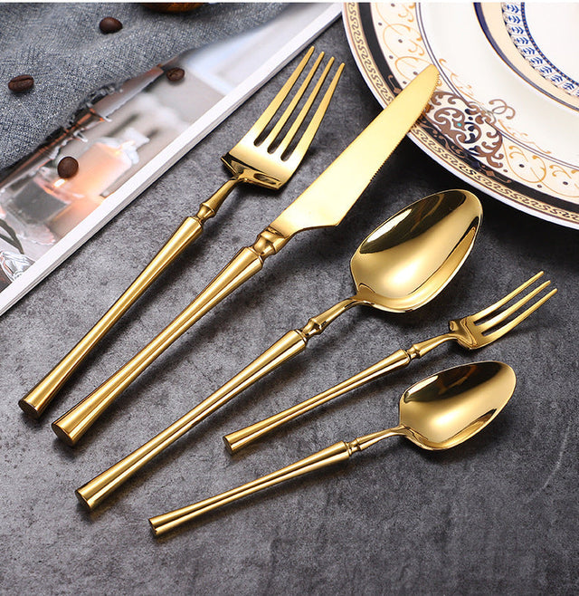 Serena Shine Gold Cutlery Set-2