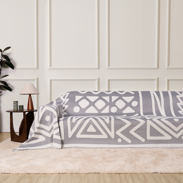 Geometric Boho Style Sofa Cover - Modern, Stylish & Durable Sofa Protection