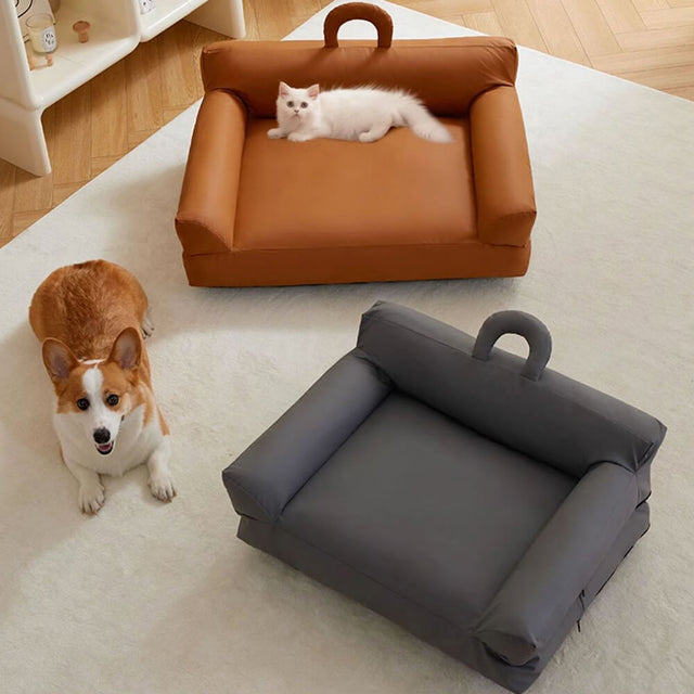 Elevated Pet Sofa Bed Stylish Waterproof Ergonomic Comfort