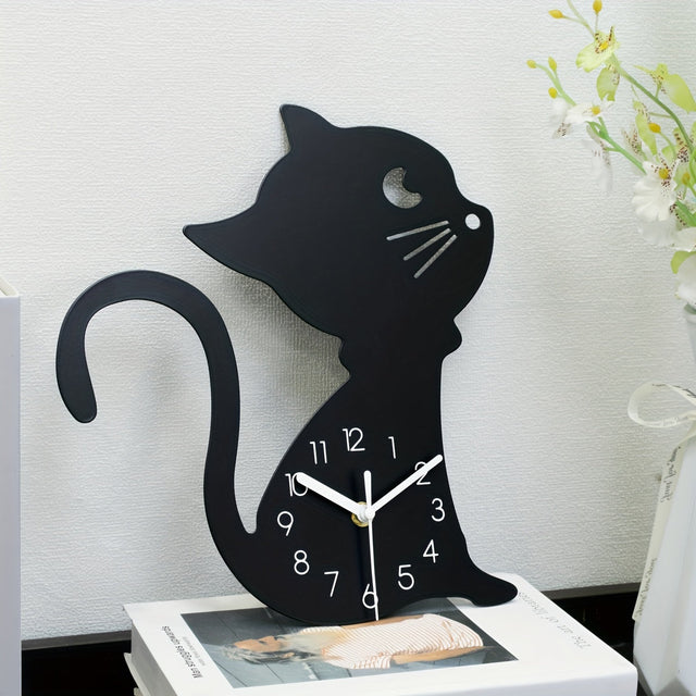 PurrfectTime Cat Wall Clock - Stylish Modern Home Decor