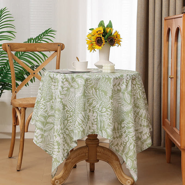 Rustic Fresh Waterproof Botanical Branches Tablecloth-1
