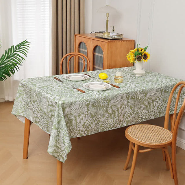 Rustic Fresh Waterproof Botanical Branches Tablecloth-4
