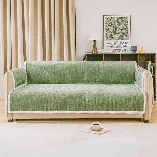 All-Season Anti-Slip Striped Pet Rug Furniture Protector