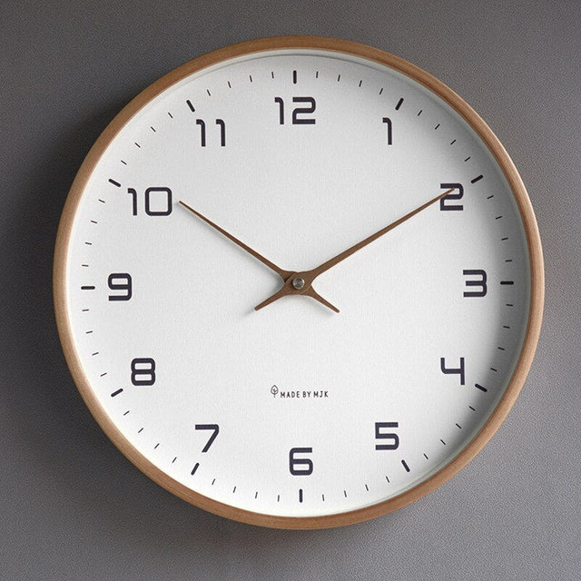 Wooden Wall Clock – Minimalist Scandinavian Design for Timeless Elegance