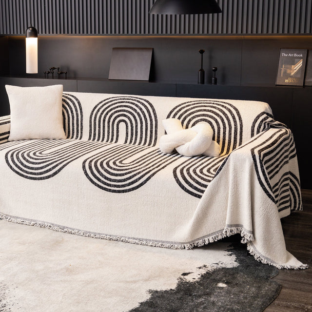 Cozy Winter Arch Sofa Cover - Modern, Stylish & Durable Sofa Protection