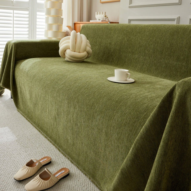 Durable Pet Friendly Herringbone Sofa Cover - Modern, Stylish & Durable Sofa Protection