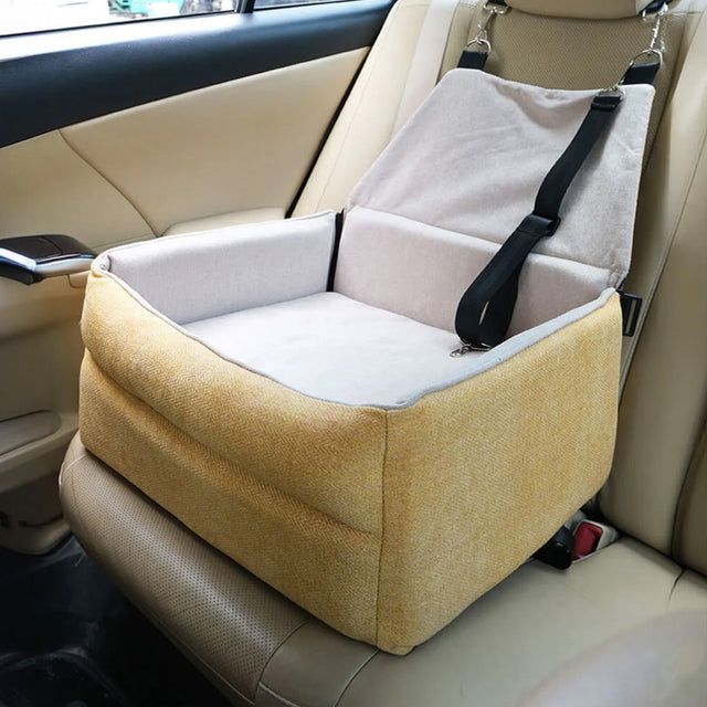 Comfortable Dog Car Seat Bed – Secure, Plush, and Travel-Ready