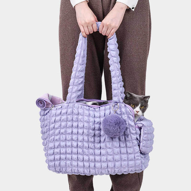 Lightweight Pet Shoulder Bag – Soft, Breathable, and Travel-Friendly