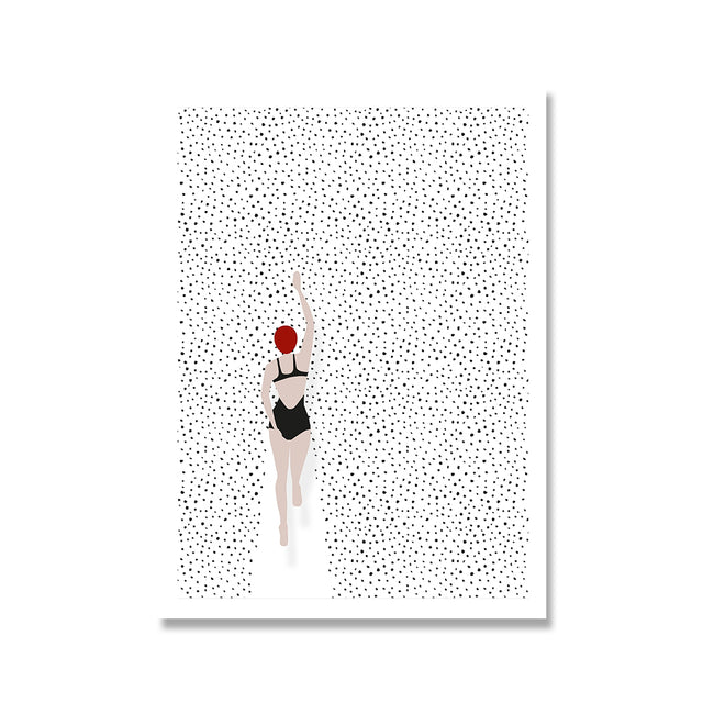 We Ride to Dawn Canvas Print in Minimalist Style