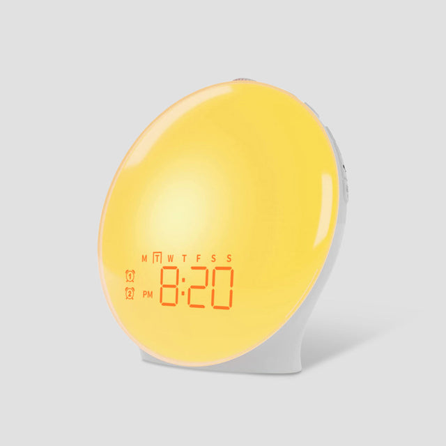 Luxury Alarm Clock Lamp with Sunrise Simulation and Soothing Mood Lighting