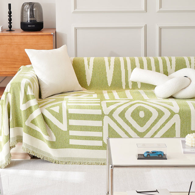 Geometric Boho Style Sofa Cover - Modern, Stylish & Durable Sofa Protection