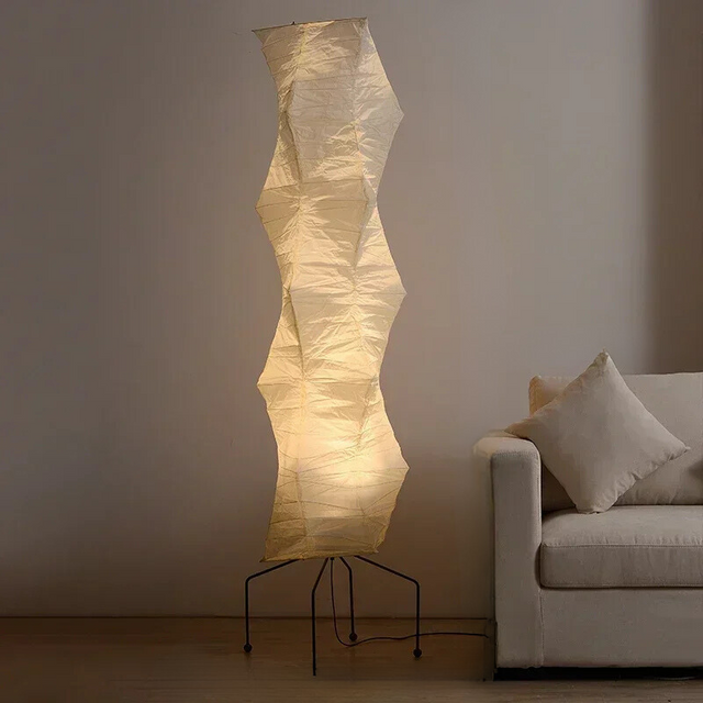 Japanese-Inspired LED Floor Lamp – Elegant, Minimalist Design