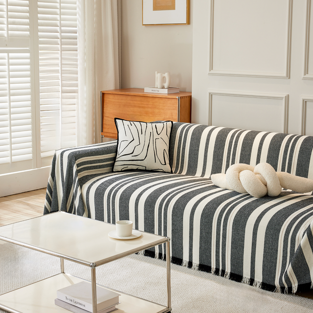Classic Stripe Patterns Sofa Cover - Modern, Stylish & Durable Sofa Protection