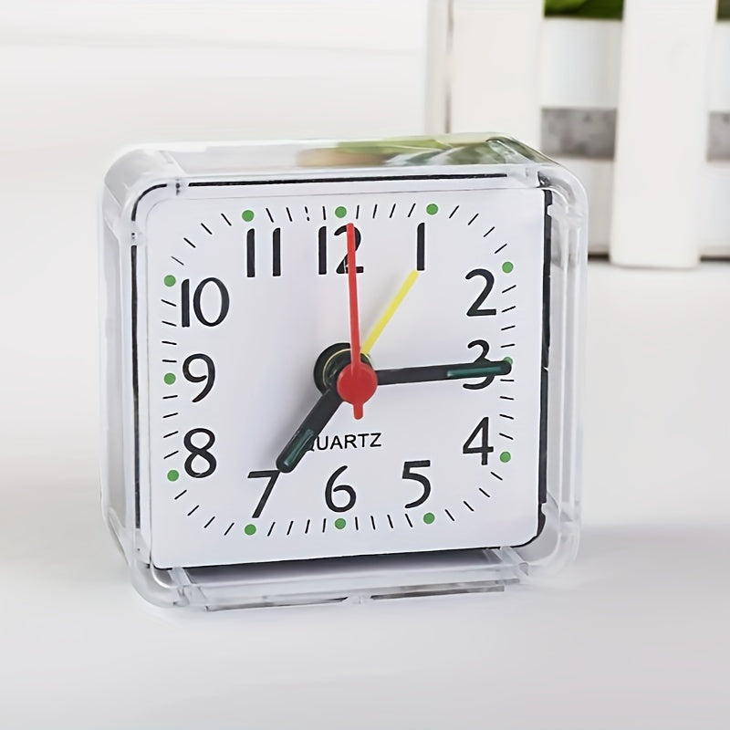 Simple White Square Alarm Clock