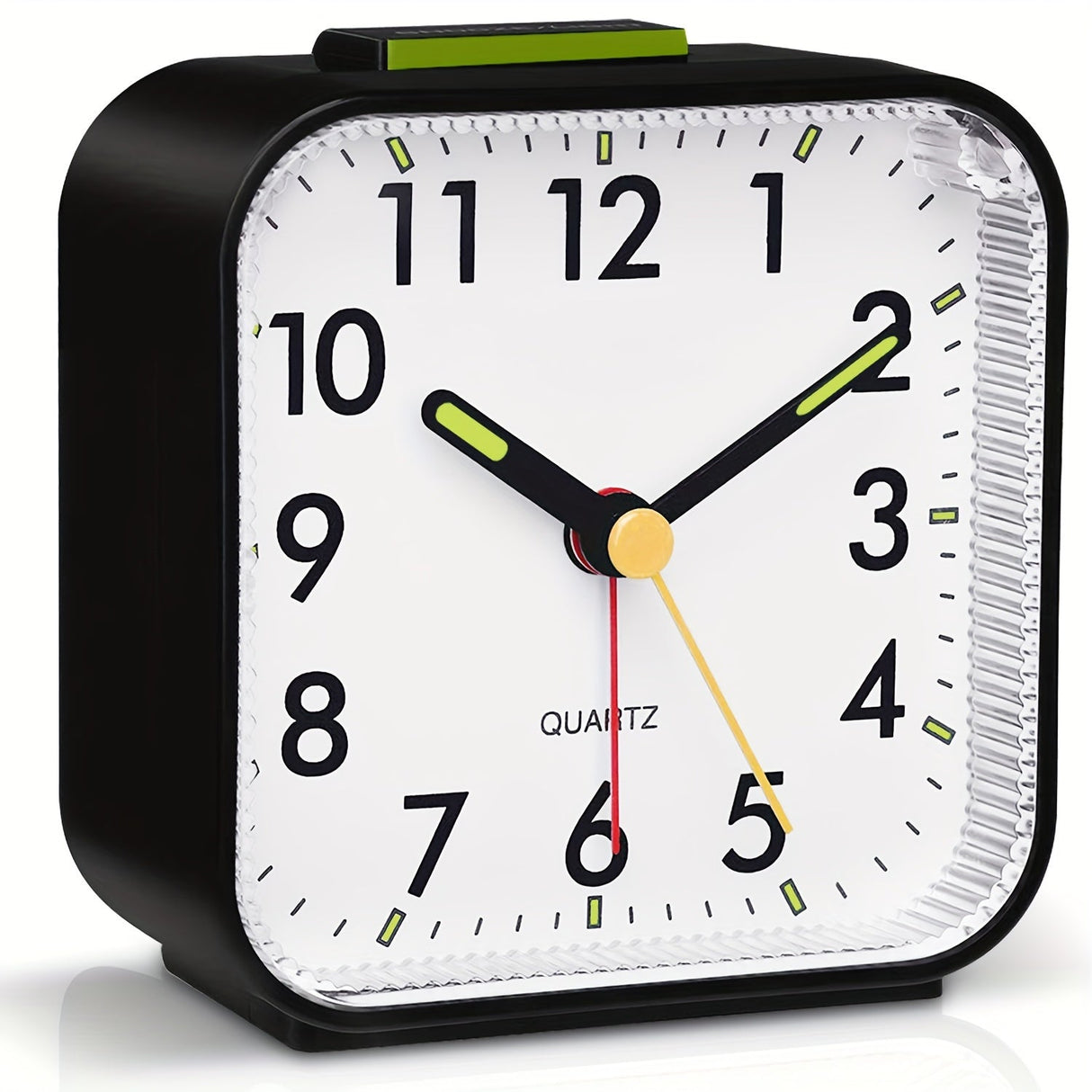 Timeless Journey Classic Square Travel Alarm Clock Snooze