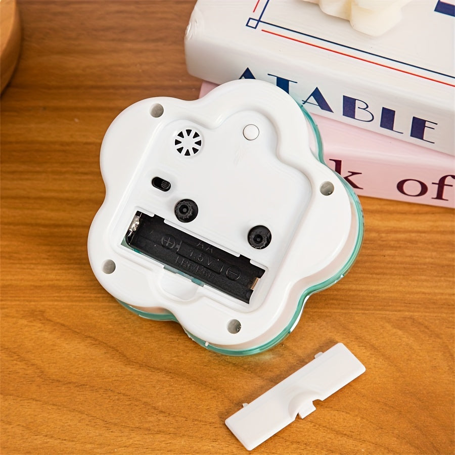 Adorable Floral Alarm Clock for Bedrooms and Students