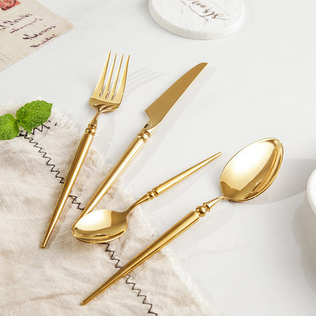 Vivian Gold Cutlery Set-4