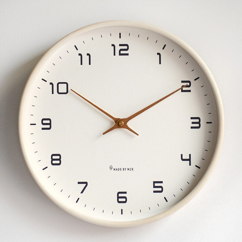 Wooden Wall Clock – Minimalist Scandinavian Design for Timeless Elegance