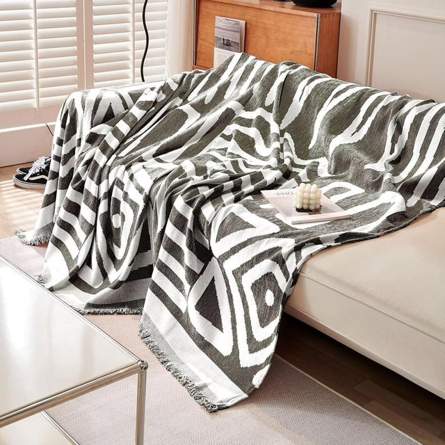 Geometric Bohemian Style Sofa Cover - Modern, Stylish & Durable Sofa Protection