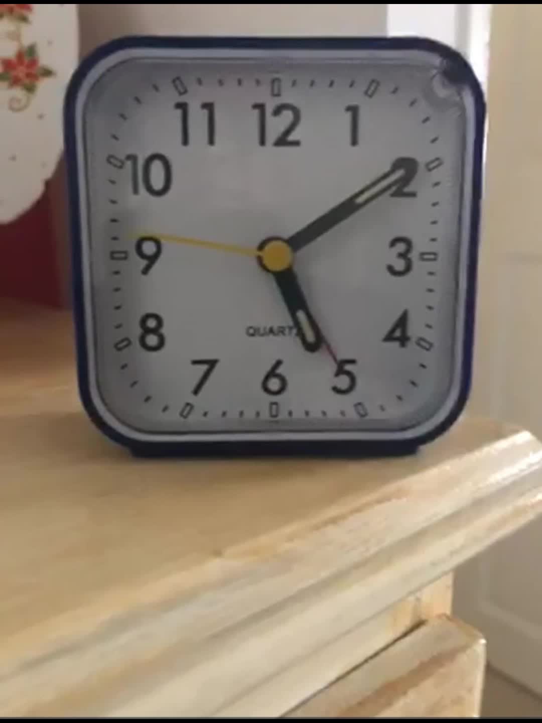 Timeless Journey Classic Square Travel Alarm Clock Snooze