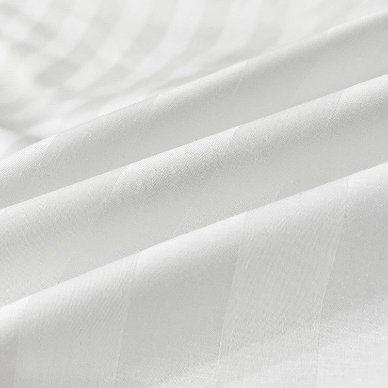 Nordic Luxe Hotel Striped Duvet Cover Set (Organic Cotton, 600 TC)