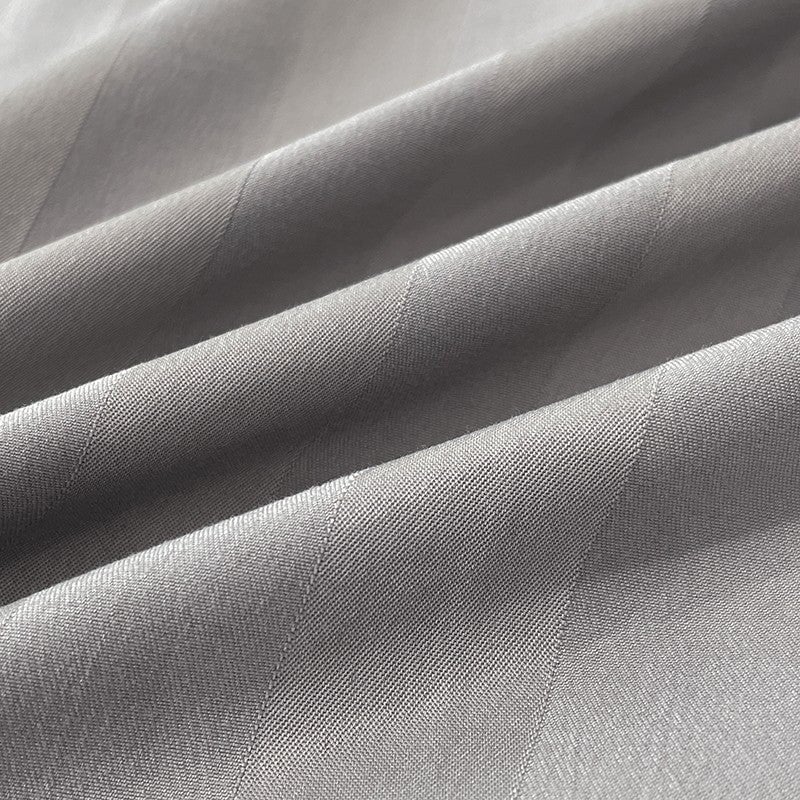 Nordic Luxe Hotel Striped Duvet Cover Set (Organic Cotton, 600 TC)