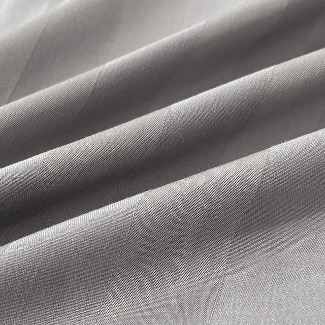 Nordic Luxe Hotel Striped Duvet Cover Set (Organic Cotton, 600 TC)