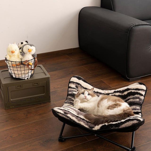 Portable Elevated Pet Bed Foldable Breathable Polyester for Indoor Outdoor Use