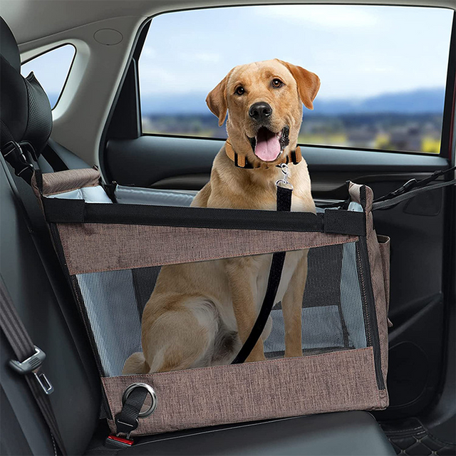 Dog Car Booster Seat – Secure, Waterproof, and Easy to Install