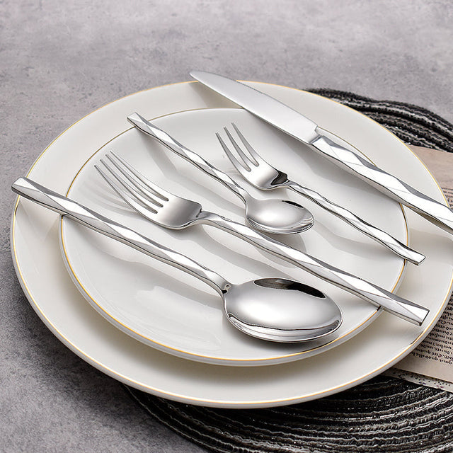 Svelte Silver Luxury Cutlery Set-5