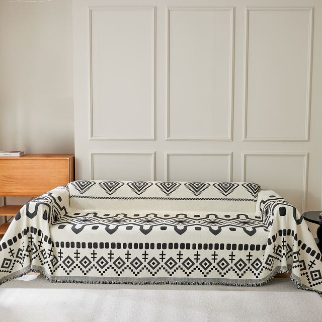 Geometric Boho Sofa Cover - Modern, Stylish & Durable Sofa Protection