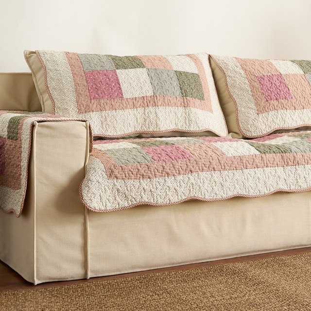 Washable Whimsy Quilted Sofa Cover - Modern, Stylish & Durable Sofa Protection