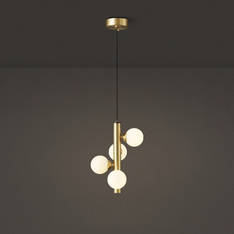Molekyl Chandelier – Modern LED Pendant Light with Polished Copper Finish