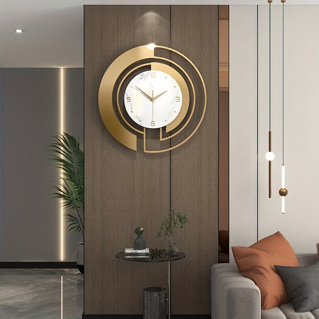 Timeless Elegance - Contemporary Metal Wall Clock 18 Inch