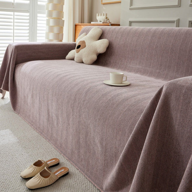 Durable Pet Friendly Herringbone Sofa Cover - Modern, Stylish & Durable Sofa Protection