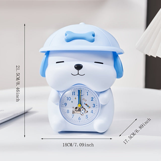 PuppyPal Cartoon Puppy Alarm Clock for Kids Room Decor