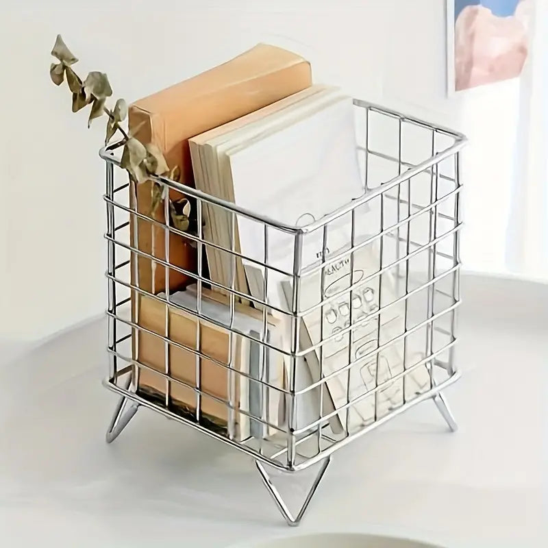 Voss Grid Cube Organizer - Durable Iron Storage Rack