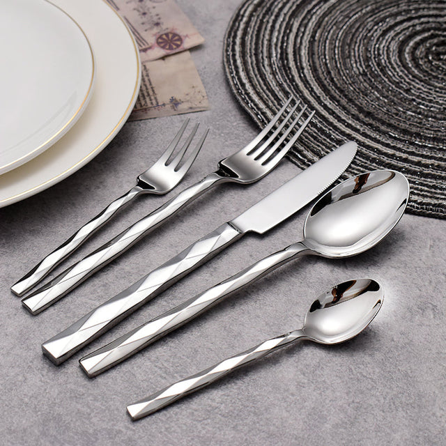 Svelte Silver Luxury Cutlery Set-3