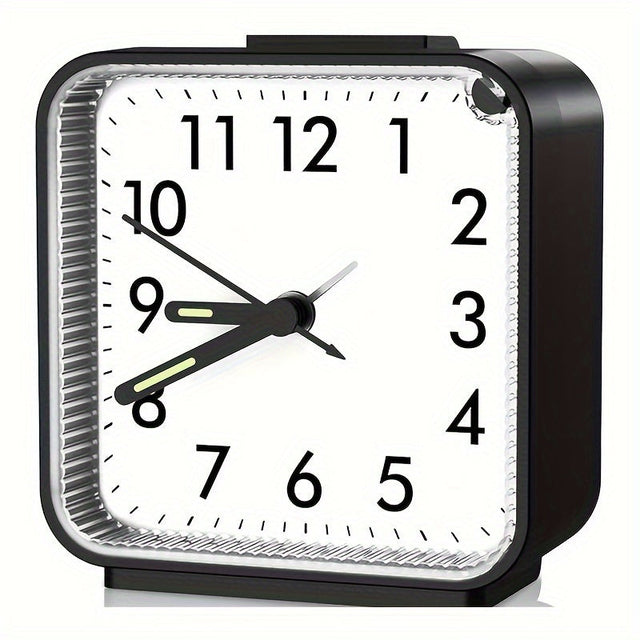 Stylish Rectangle Alarm Clock with Night Light for Cozy Bedroom