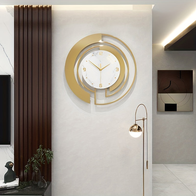 Timeless Elegance - Contemporary Metal Wall Clock 18 Inch